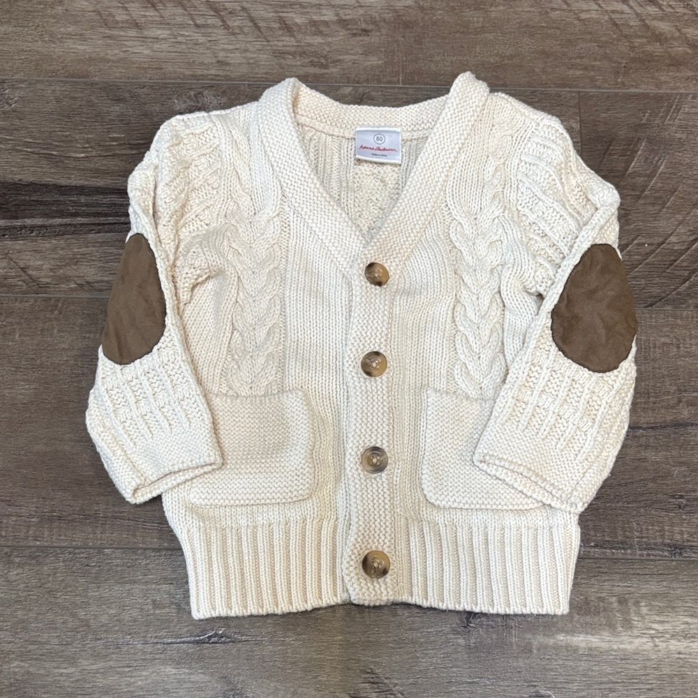 Cream Cable Knit Cardigan Hannah Andersson 18-24 Months